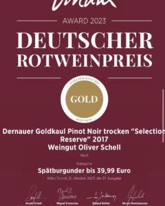Deutscher Rotweinpreis Vinum Gault millau Meininger Ahrwein des Jahres Otger Oliver Schell Max schell bester Rotwein Spätburgunder Ahr Ahrtal Ahrwein