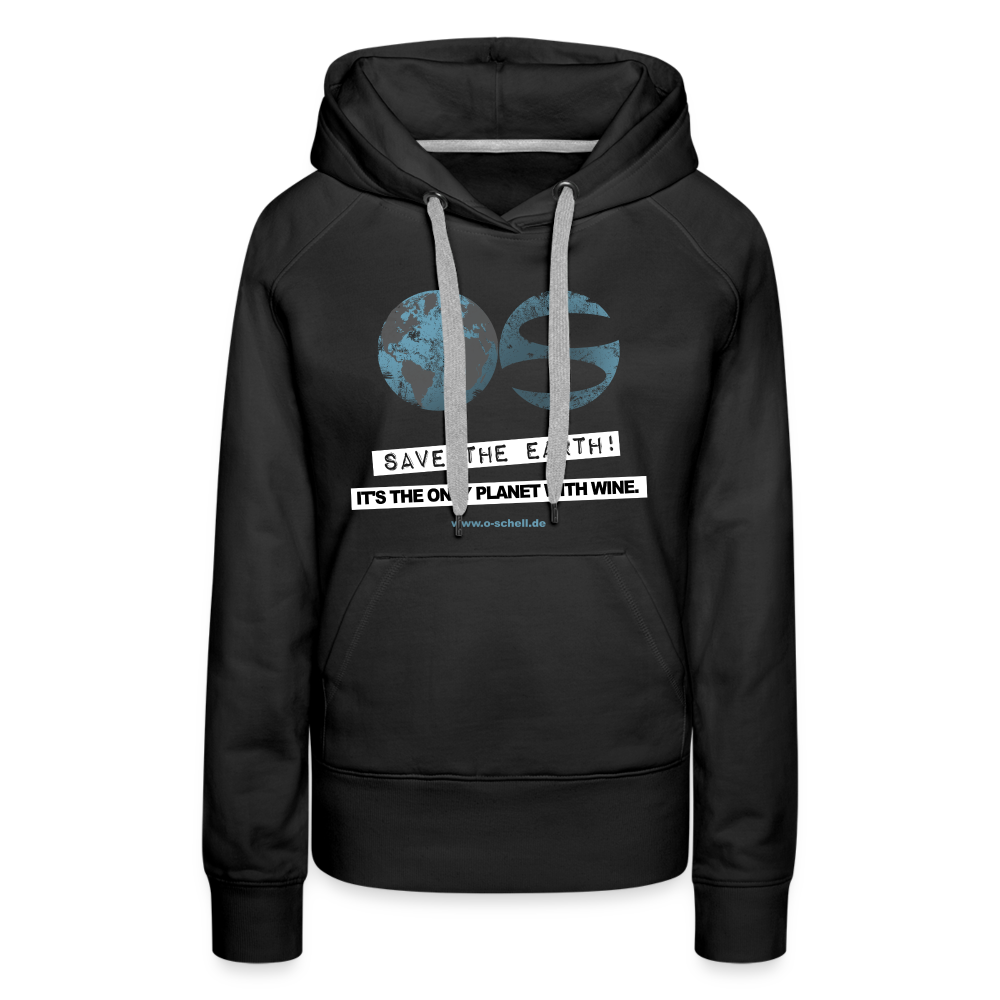 Frauen Premium Hoodie &amp;quot;SAVE THE EARTH&amp;quot; - Weingut O. Schell