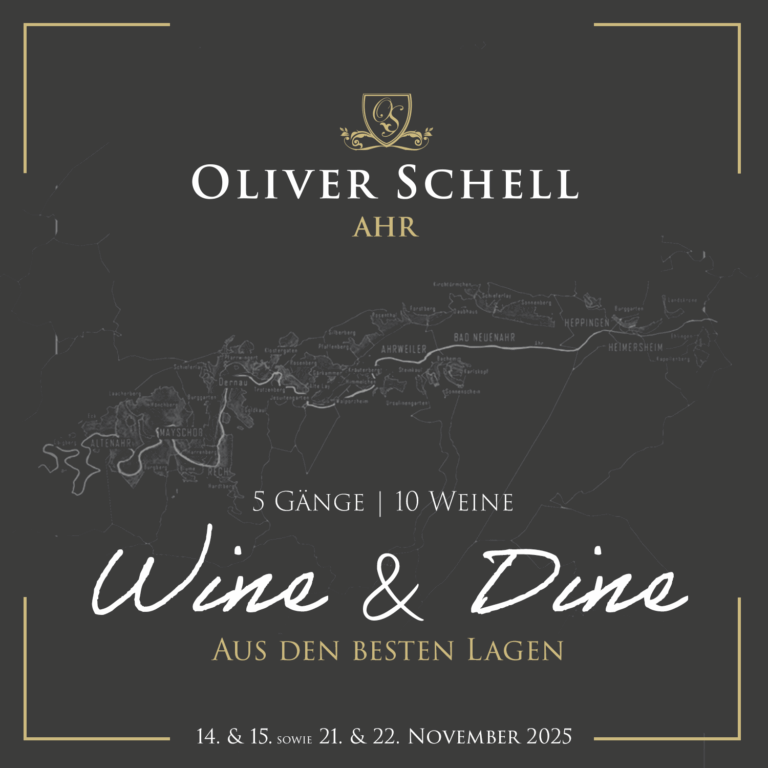 Wine and Dine Weingut Oliver Schell Otger Christin Schell Ahr Ahrtal Rotweinwanderweg Rotweinpreis Vinum Falstaff Ahrwein des Jahres