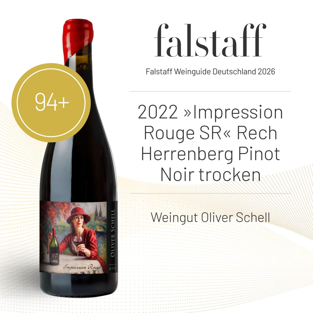 Impression Rouge Recher Herrenberg Pfarrwingert Kräuterberg Ahrtal Ahrwein Oliver Christin Otger Schell Gault Millau Ahrwein des Jahres Eichelmann Vinum Falstaff Henris Edition